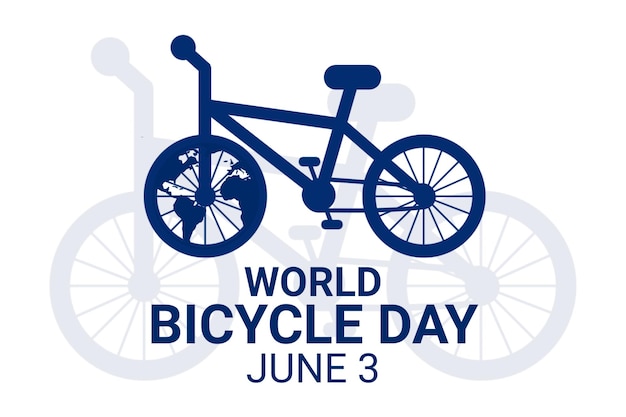 Vector illustration World Bicycle Day