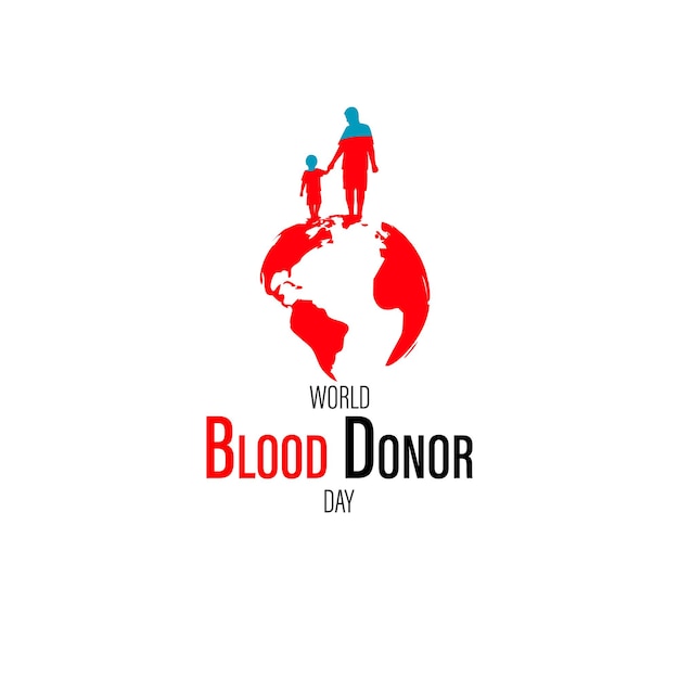 Vector illustration for world blood donor day