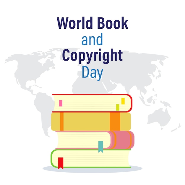 Vector illustration for world book copy right day