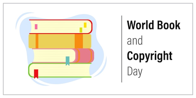 Vector illustration for world book copy right day