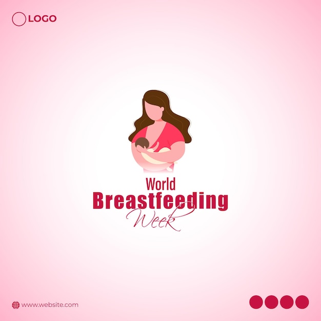 Vector illustration for World Breastfeeding Week