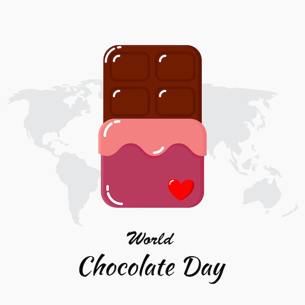 Vettore illustrazione vettoriale per la giornata mondiale del cioccolato