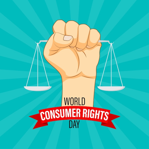 Vector illustration for World Consumer Rights Day