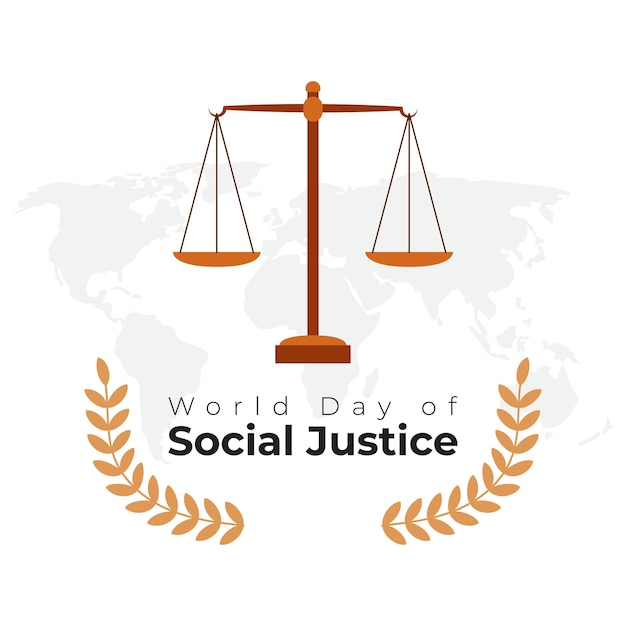 Vector illustration for world day of social justice