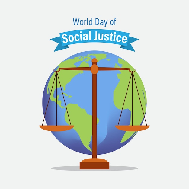 Векторная иллюстрация к Всемирному дню социальной справедливости