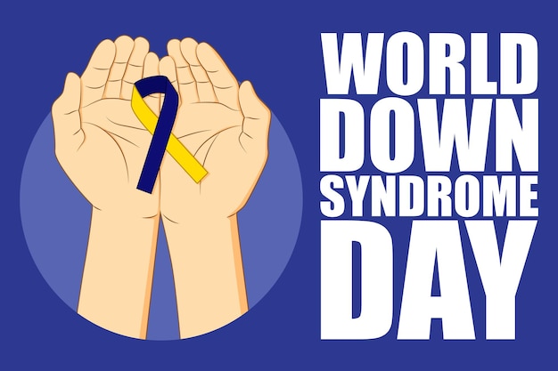 Vector illustration for world down syndrome day