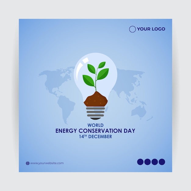 Векторная иллюстрация Всемирного дня энергосбережения