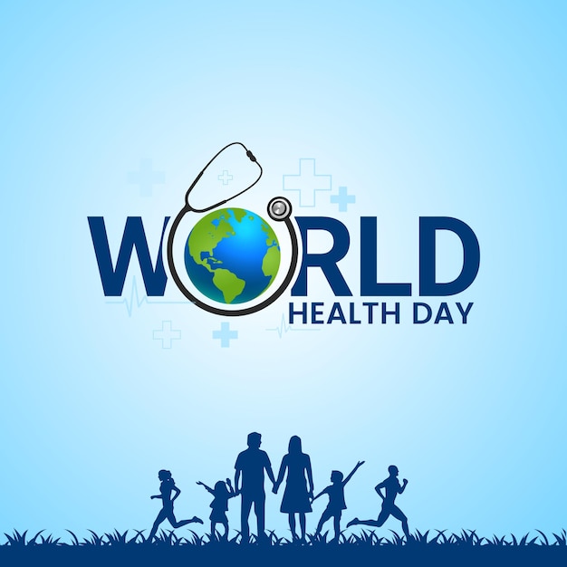 Vector vector illustration of world health day creative poster banner social media post healthca