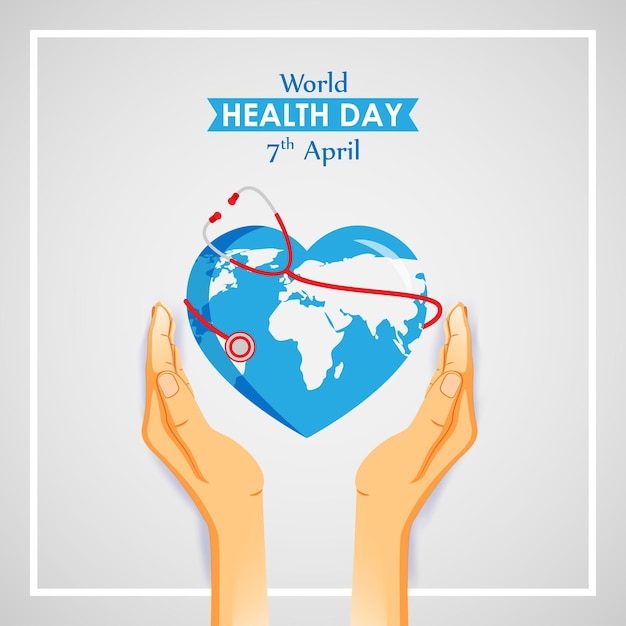 Vector illustration for World Health Day