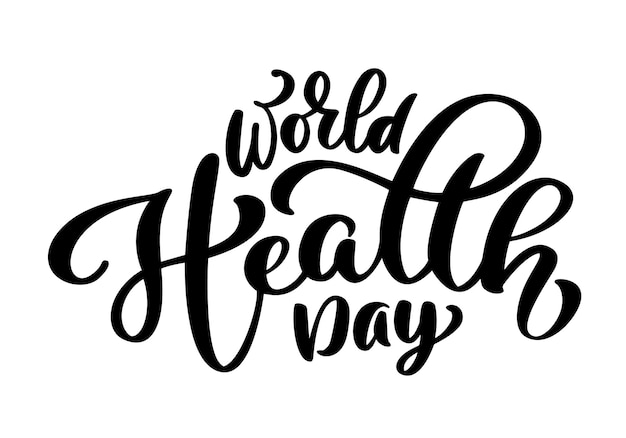 Vector illustration World Heart Day lettering quote Vintage text lettering phrase