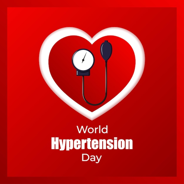 Vector illustration for World Hypertension Day 17 May