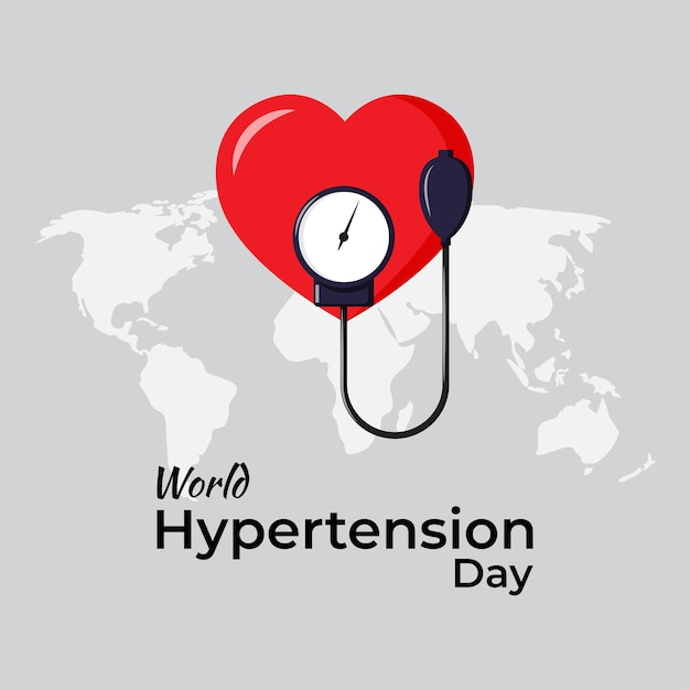 Vector vector illustration for world hypertension day