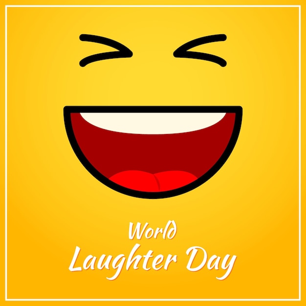 Vector illustration of World Laughter Day banner