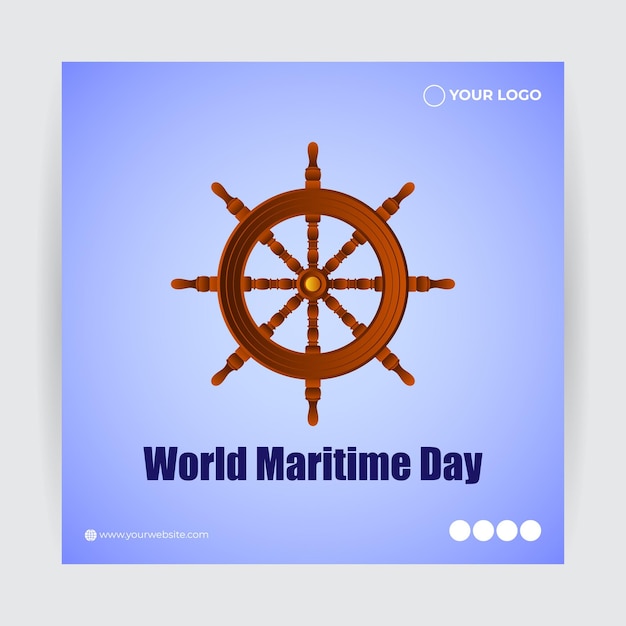 Vector illustration for World Maritime Day