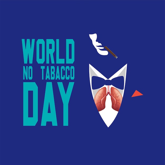 Vector illustration of world no tobacco day