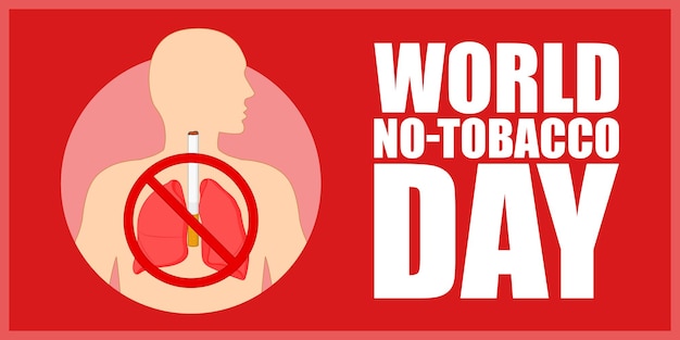 Vector illustration of World NoTobacco Day