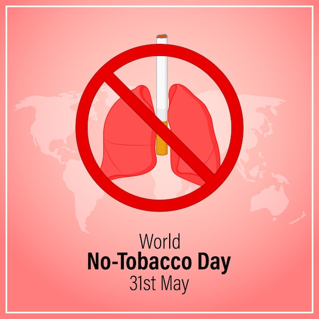 Vector illustration of World NoTobacco Day