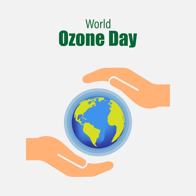 Vector vector illustration for world ozone day