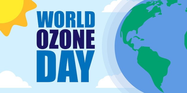 Vector vector illustration for world ozone day