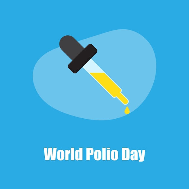 Vector illustration for world polio day