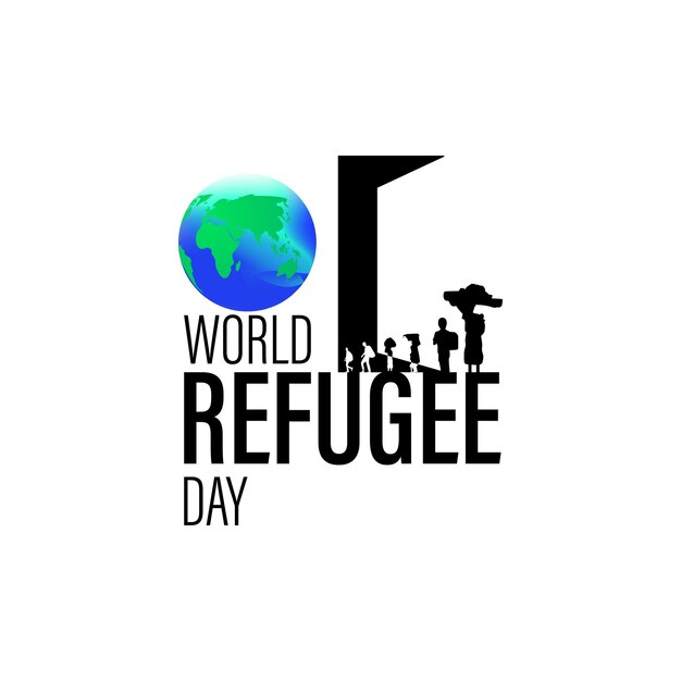 Vector illustration for World Refugee Day