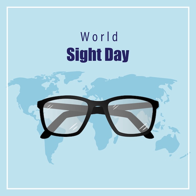 Vector illustration for world sight day banner