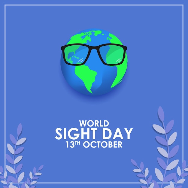 Vector illustration for world sight day banner