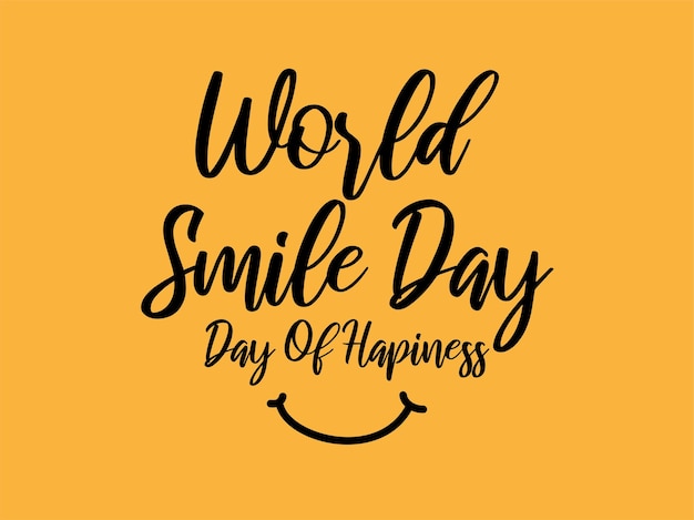 Vector Illustration World Smile Day