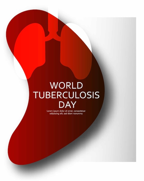 Vector illustration of World Tuberculosis Day Poster and Banner Background