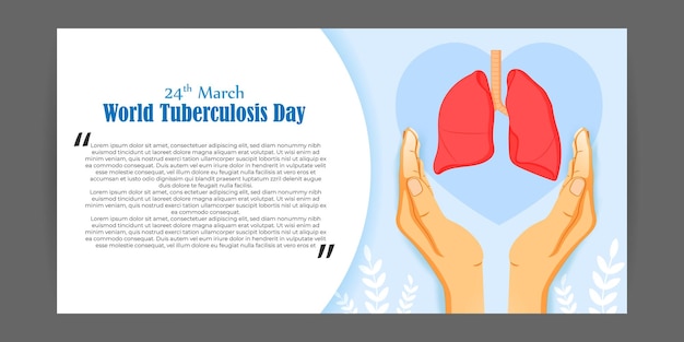 Векторная иллюстрация Всемирного дня борьбы с туберкулезом