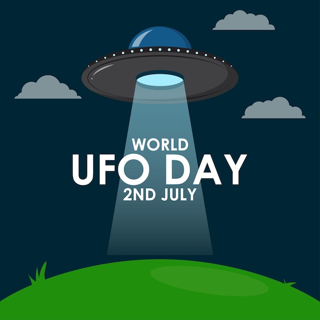 Vettore illustrazione vettoriale per la giornata mondiale degli ufo