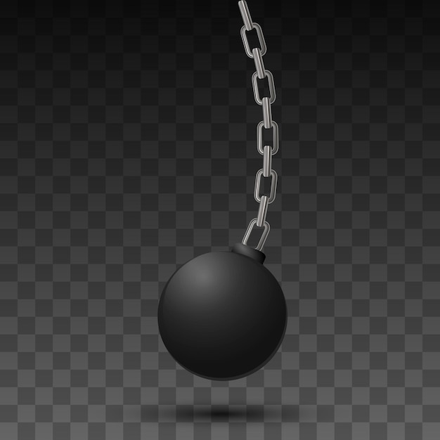 Vector vector illustration of wrecking ball