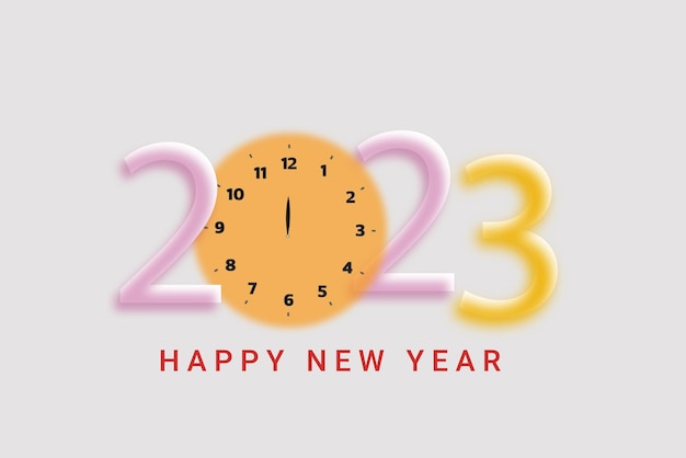 Vector vector illustration of the year 2023. new year template.