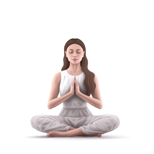 Vector vector illustration of yoga day