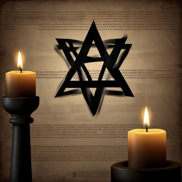 Vector vector illustration of yom hashoah