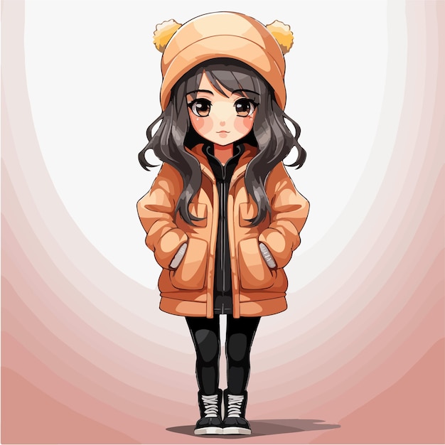 cute teen anime 9960510 Vector Art at Vecteezy