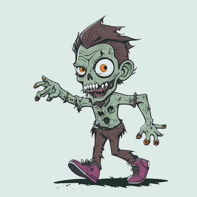 Vector vector illustration of zombies