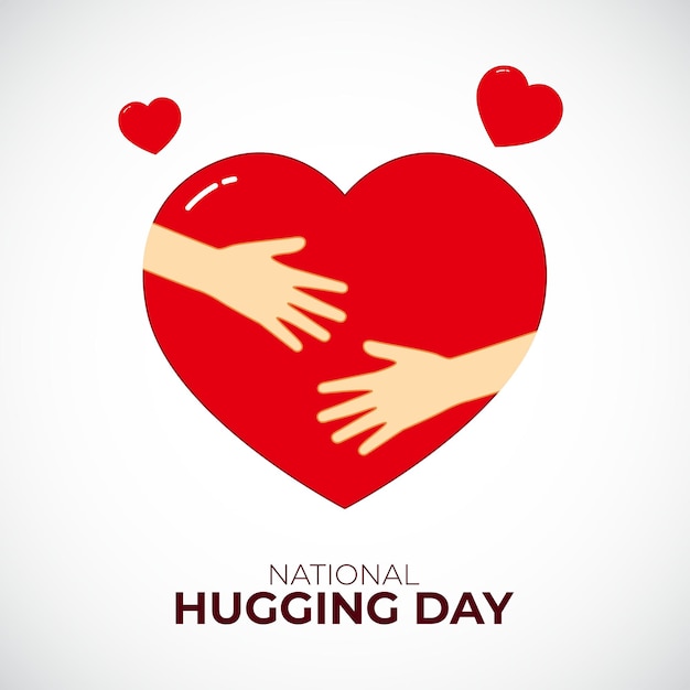 Vector vector illustrations for hugging day