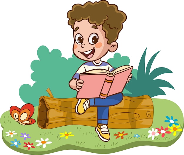 vector illustrations of kid education design