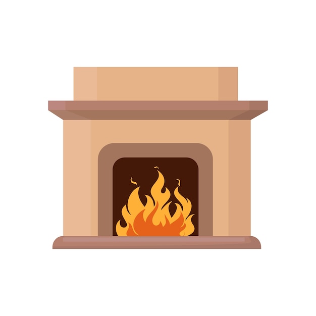 Vector illustrator of Fireplace