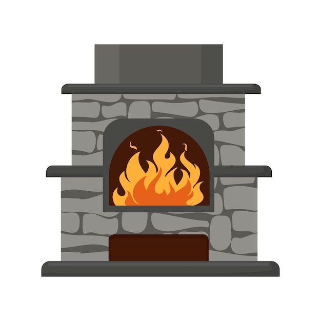 Vector illustrator of Fireplace