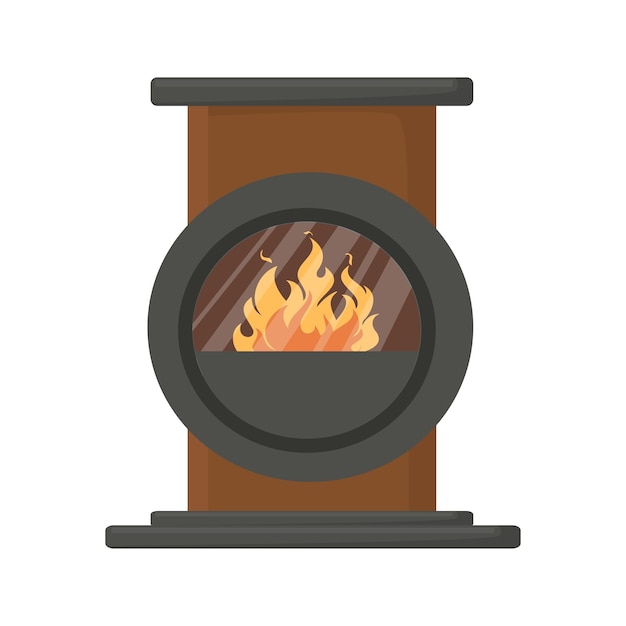 Vector illustrator of Fireplace