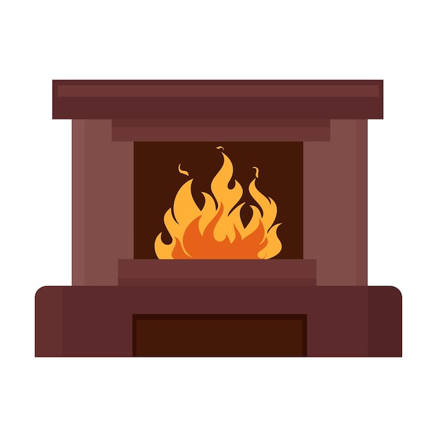 Vector illustrator of Fireplace