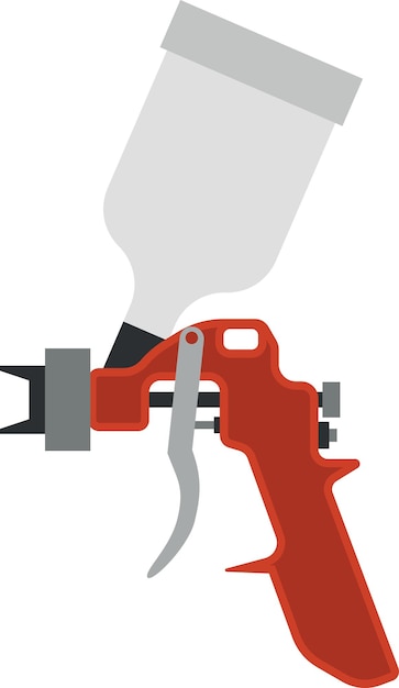 Vector Image Of An Airbrush For Painting Isolated On Transparent Background