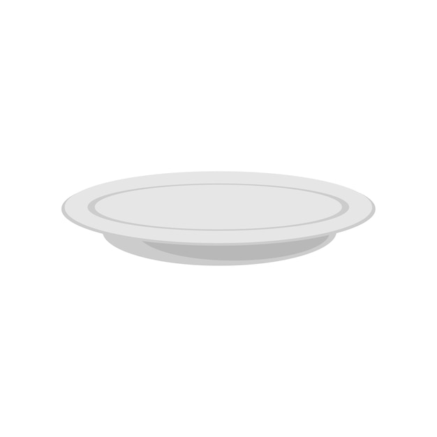 Vector vector image of an aluminum dish