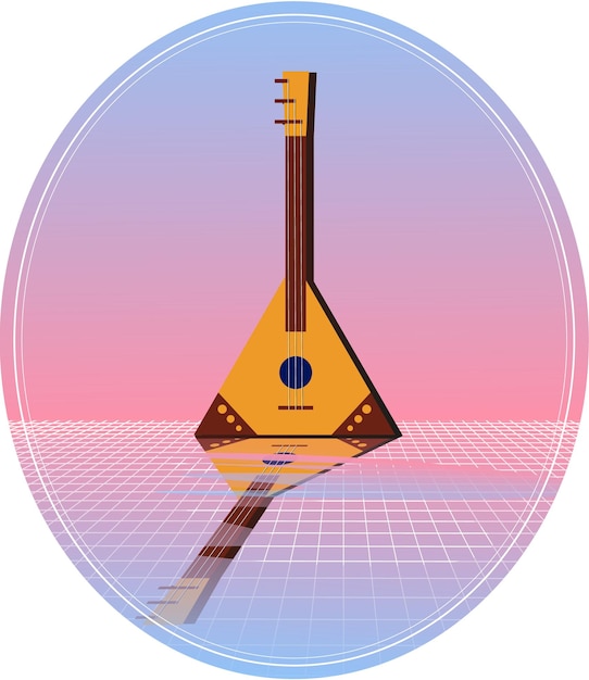 Vector vector image of the balalaika icon