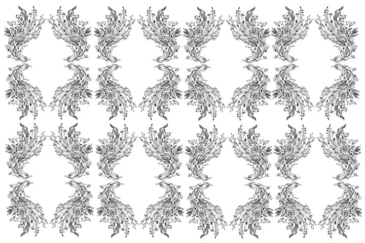 Vector vector image beautiful abstract floral background