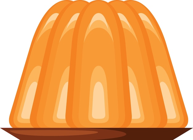 Vector image of a cake made with jelly food illustration