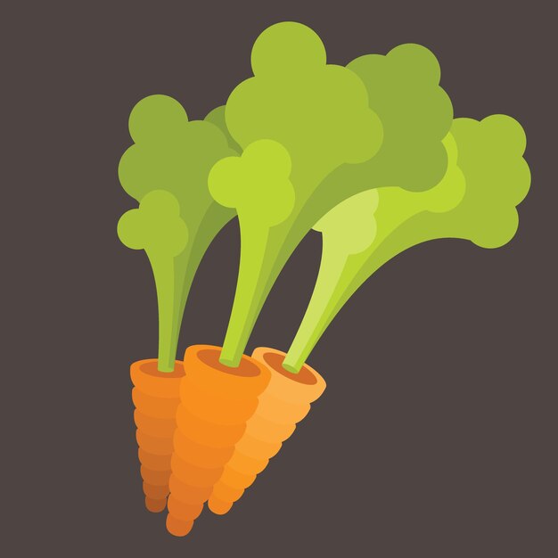 Vector Image Of Carrots Vegetables Food Illustration