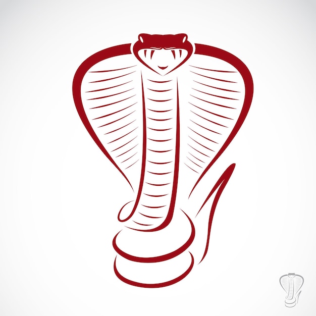 Vector image of an cobra